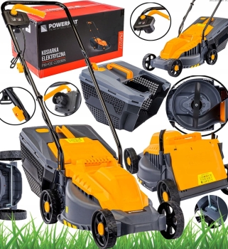 KOSIARKA ELEKTRYCZNA DO TRAWY 2200W NÓŻ 32CM LEKKA DUŻY KOSZ 30L ANTIHEAT