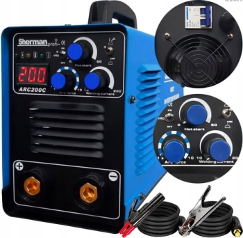 Spawarka inwertorowa MMA Sherman ARC 200 C 200A 230V VRD