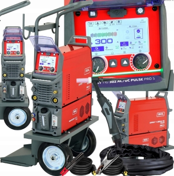 SPAWARKA INWERTEROWA IDEAL EXPERT TIG 302 AC/DC PULSE Pro5 LCD WÓZEK 400V