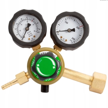 REDUKTOR BUTLOWY SPARTUS Z ROTAMETREM ARGON CO2 200 BAR