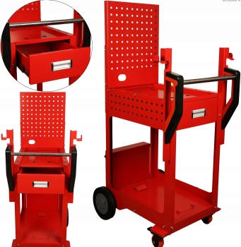 WÓZEK WELDMAN DO SPAWAREK I ZGRZEWAREK Z PREFOROWANĄ TABLICĄ WT-21