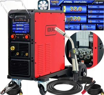 SPAWARKA INWERTOROWA PÓŁAUTOMAT MIGOMAT IDEAL TECNO MIG 321 SYNERGIC LCD