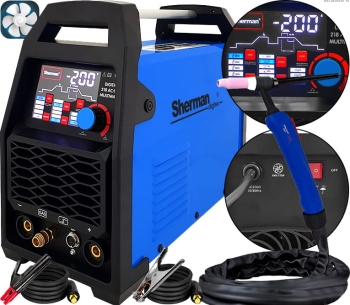 SPAWARKA INWERTOR TIG HF DO ALUMINIUM SHERMAN DIGITIG 218 AC/DC MULTIWAVE