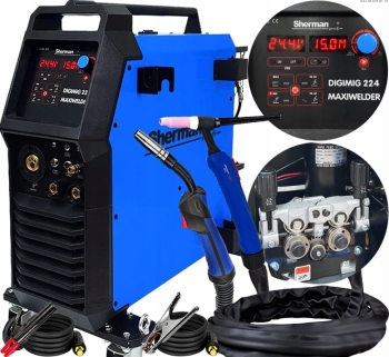 SPAWARKA INWERTOROWA SHERMAN 4w1 DIGIMIG 224 MAXIWELDER 4X4 MIG TIG HF PULS