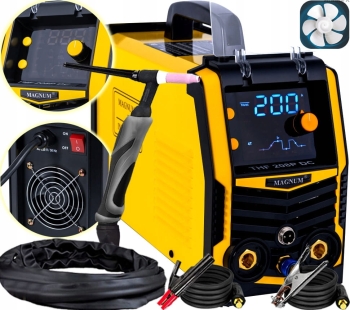 SPAWARKA INWERTOROWA TIG HF MAGNUM THF 208P DC 2T/4T 200A PULS 230V MMA
