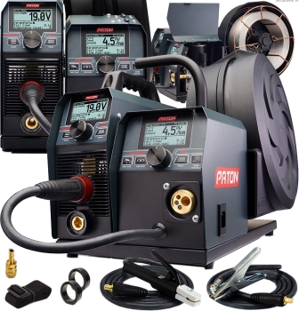 SPAWARKA INWERTOROWA PATON PROMIG 250 MMA TIG MIG PULS 230V 200A LCD 2T 4T