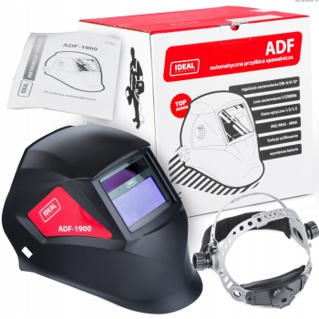 Przyłbica automatyczna Ideal ADF-1900 BLACK MIG MMA TIG SZLIFOWANIE