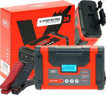 URZĄDZENIE DO ROZRUCHU POJAZDÓW IDEAL X-STARTER 26 PRO STARTER BOOSTER LED