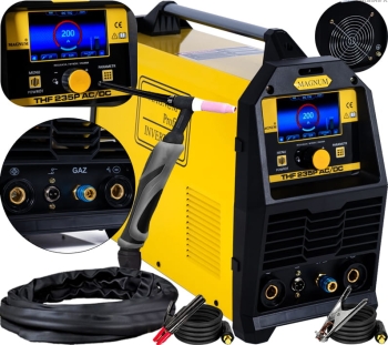 SPAWARKA INWERTOR TIG HF DO ALUMINIUM MAGNUM THF 235P AC/DC LCD PULSE 200A