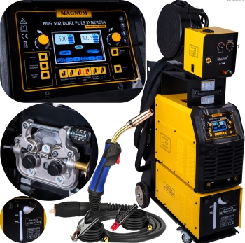 SPAWARKA INWERTOROWA MIGOMAT MAGNUM MIG 502 DUAL PULS SYNERGIA 500A 4x4