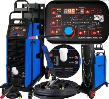 SPAWARKA TIG HF DO ALUMINIUM SHERMAN DIGITIG 325GD AC/DC MIX 400V 315A