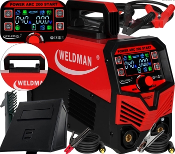 SPAWARKA ELEKTRODOWA MMA WELDMAN POWER ARC 200 START PROSTOWNIK Z ROZRUCHEM