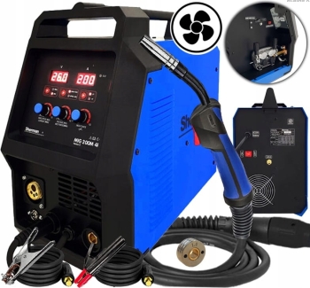 SPAWARKA INWERTOROWA PÓŁAUTOMAT SHERMAN MIG 200M 4R MMA ALU TIG 200A 230V
