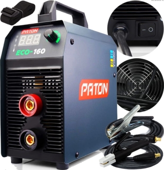 SPAWARKA INWERTOROWA ELEKTRODOWA PATON ECO-160A 230V MMA TIG HOT START