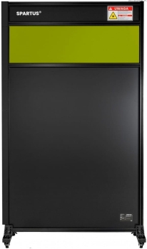 PANEL KURTYNA 1100x2000 Z POGLĄDEM DO ZABUDOWY STANOWISK LASEROWYCH ŚCIANKA