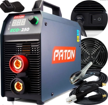 SPAWARKA INWERTOROWA ELEKTRODOWA PATON ECO-250A 230V MMA TIG HOT START