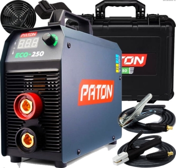 SPAWARKA INWERTOROWA ELEKTRODOWA PATON ECO-250A Z WALIZKĄ 230V MMA TIG