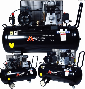 Sprężarka Kompresor olejowy MAGNUM AB/100/8 369L/MIN 230V 2,2kW 8 BAR 100L