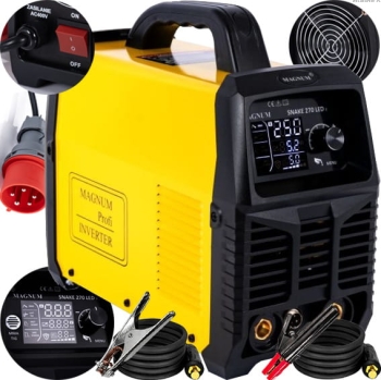 SPAWARKA INWERTOROWA ELEKTRODOWA MMA MAGNUM SNAKE 270 LED V2 400V 250A