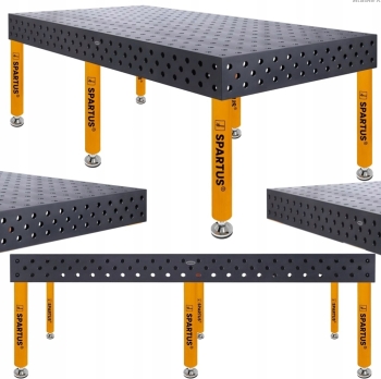 STÓŁ SPAWALNICZY SPARTUS MAXIMUS 3D STOPY 6 2400 x 1200 x 200 SYSTEM FI 28