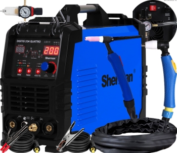 SPAWARKA INWERTOROWA TIG HF SHERMAN DIGITIG 204 QUATTRO Z PLAZMĄ 200A 230V