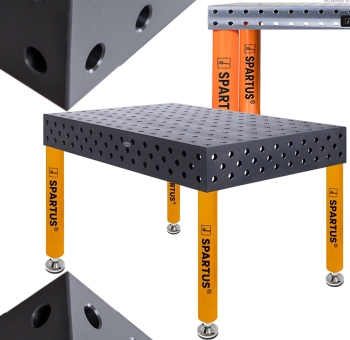 STÓŁ SPAWALNICZY SPARTUS MAXIMUS 3D STOPY 4 1500 x 1000 x 200 SYSTEM FI 28