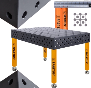 STÓŁ SPAWALNICZY SPARTUS MAXIMUS 3D STOPY 1500 x 1000 x 200 DIAGONALNY D28