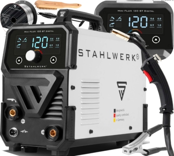 SPAWARKA INWERTOROWA BEZ OSŁONY GAZU STAHLWERK MINI FLUX 120 ST DIGITAL