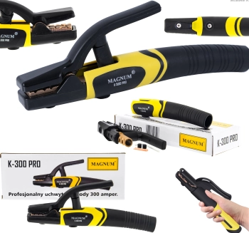PROFESJONALNY UCHWYT SPAWALNICZY ELEKTRODOWY K-400 PRO 400A MAGNUM 8.0 MM
