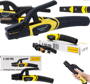 PROFESJONALNY UCHWYT SPAWALNICZY ELEKTRODOWY K-200 PRO 200A MAGNUM 4,0,MM