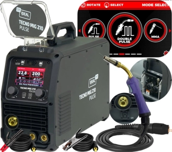 SPAWARKA INWERTOROWA MIGOMAT IDEAL TECNO MIG 210 PULSE LCD BLACK SERIES 4x4