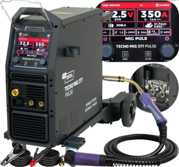 SPAWARKA INWERTOROWA MIGOMAT IDEAL TECNO MIG 377PT PULSE LCD Black Series